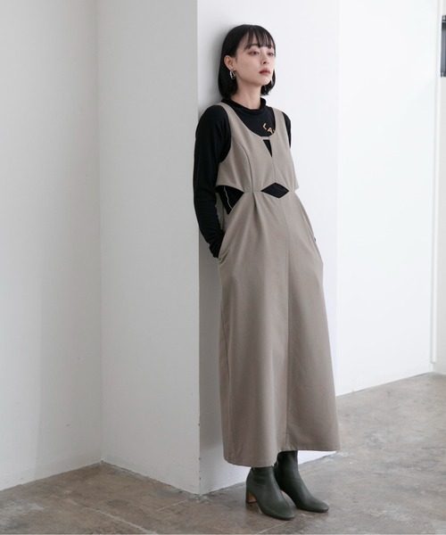 「Eimee Law」 サロペットスカート 38 ブラック レディースの画像
