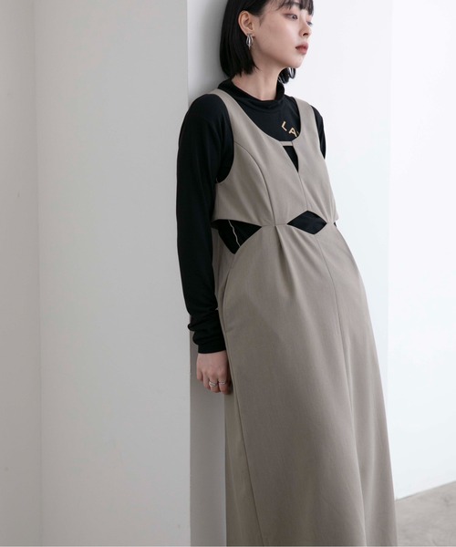 「Eimee Law」 サロペットスカート 38 ブラック レディースの画像