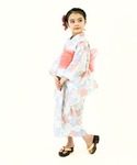 浴衣 紐付き浴衣2点セット キッズ 子供 女の子の詳細画像3