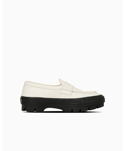 「CONVERSE」 ローファー 3 ホワイト×ブラック メンズの画像