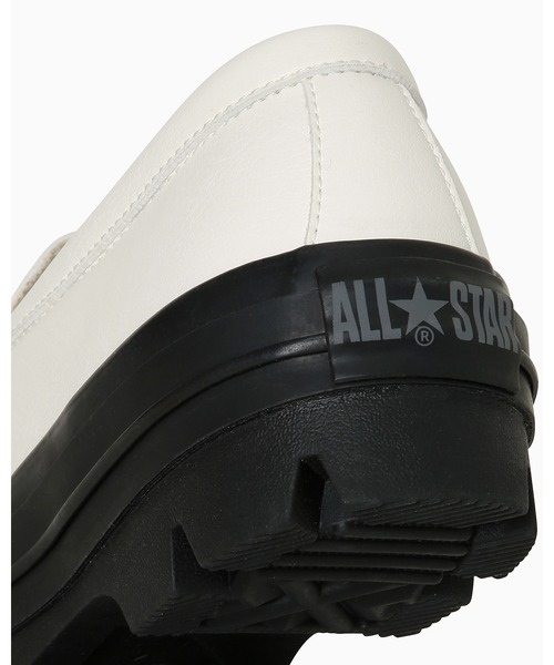 「CONVERSE」 ローファー 3 ホワイト×ブラック メンズの画像