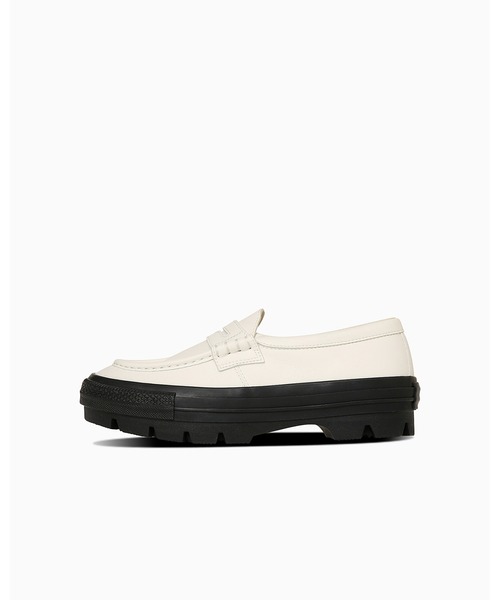 「CONVERSE」 ローファー 3 ホワイト×ブラック メンズの画像