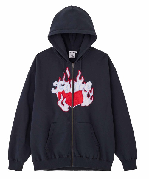 最終価格！】Xgirl ジップアップパーカー X-girl（エックスガール） ジップアップパーカー S ブラウン