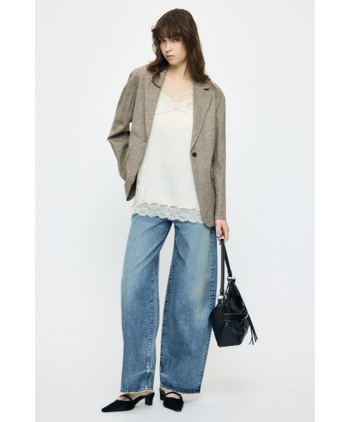 MOUSSY（マウジー） キャミソール LACE TRIM SATIN キャミソール