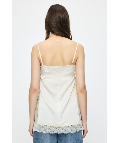 MOUSSY（マウジー） キャミソール LACE TRIM SATIN キャミソール