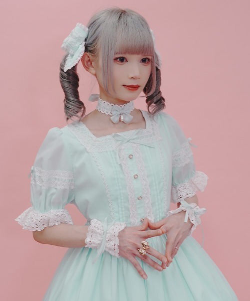 Chalmiere（シャルミエール） ワンピース はしごレースワンピース