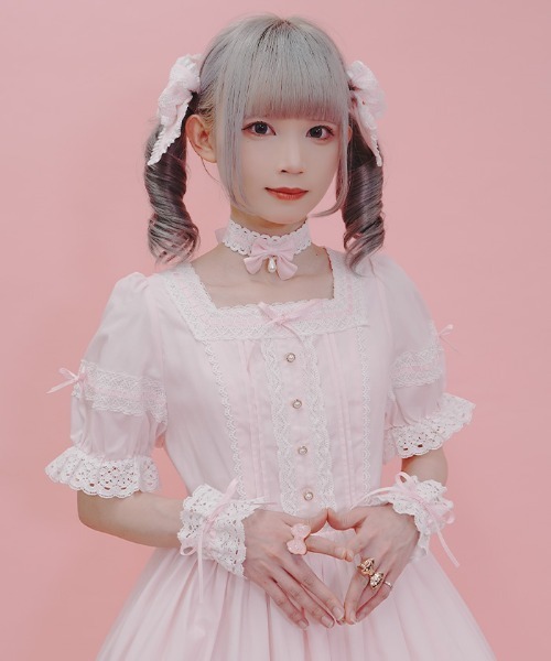 Chalmiere（シャルミエール） ワンピース はしごレースワンピース