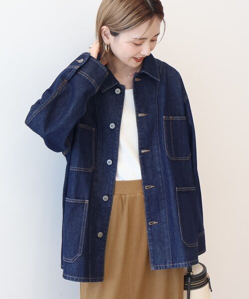 「AMERICAN HOLIC」 デニムジャケット L ワンウォッシュ レディース_画像3