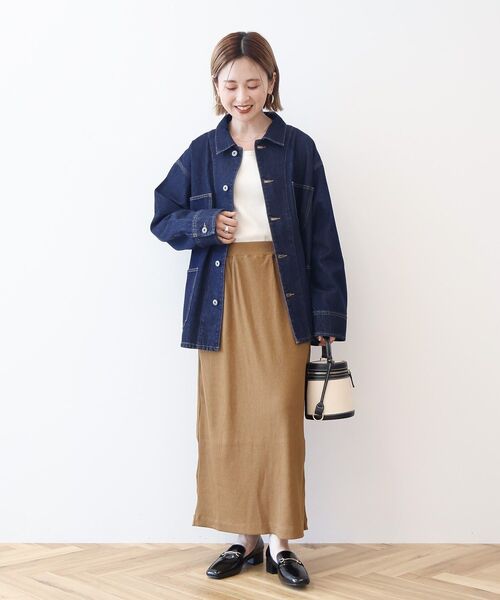 「AMERICAN HOLIC」 デニムジャケット L ワンウォッシュ レディース_画像4
