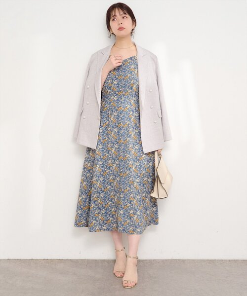 natural couture ワンピース バルーンスリーブガーリーワンピース