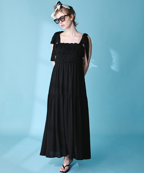 Cherir Mignon ワンピース 「Cherir Mignon」ショルダーリボン