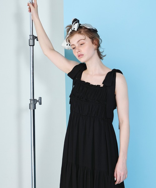 Cherir Mignon ワンピース 「Cherir Mignon」ショルダーリボン