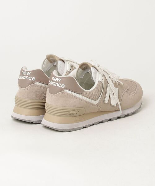 「New Balance」 ローカットスニーカー 24cm ベージュ レディース_画像2