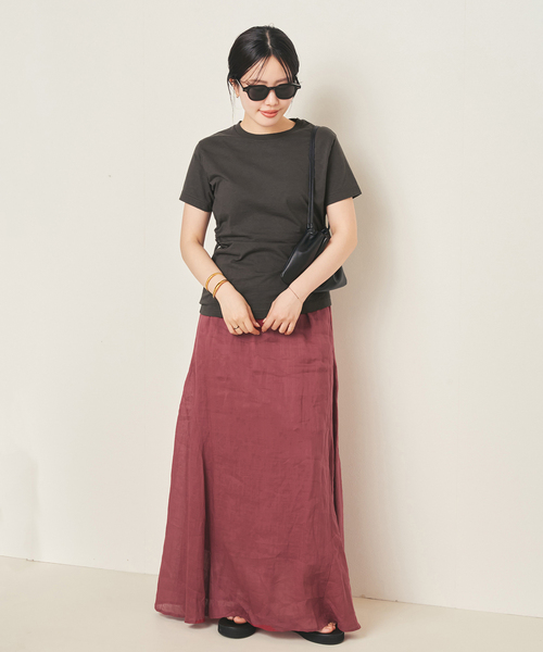 スカート RAMY LINEN TACK スカートの画像