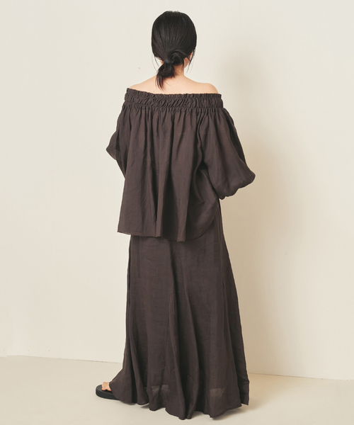 スカート RAMY LINEN TACK スカートの画像