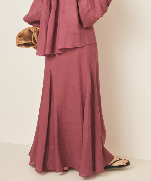スカート RAMY LINEN TACK スカートの画像