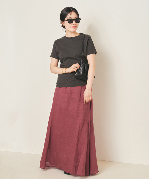 スカート RAMY LINEN TACK スカートの画像