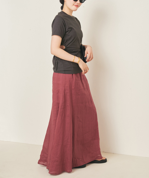 スカート RAMY LINEN TACK スカートの画像