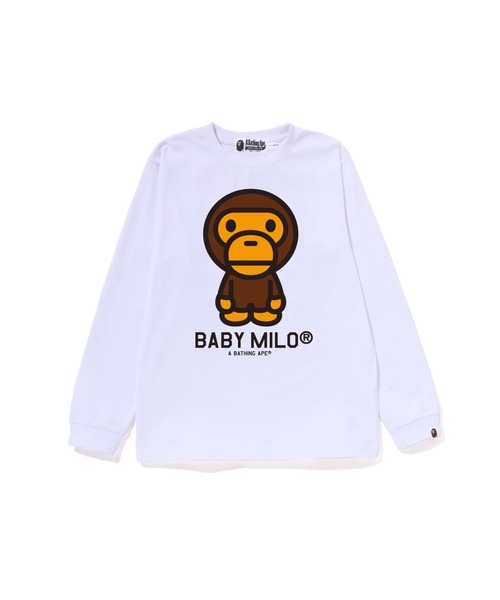 A BATHING APE（アベイシングエイプ） tシャツ BABY MILO LS TEE 