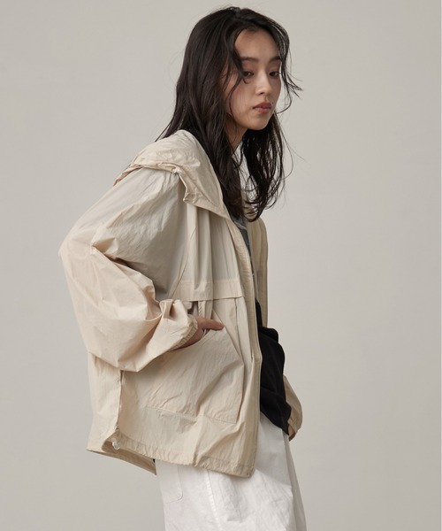シアーブルゾン グレー Sheer blouson Ｌ OFROOM ブルゾン アウター UV Cut Sheer Blouson｜UVカットシアー