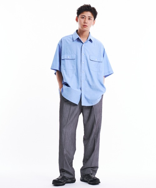 THE BOLDMAN スラックス MEDIUM ライトグレー メンズ : ZOZOTOWN Yahoo