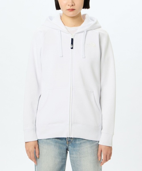 THE NORTH FACE レディース パーカー L ホワイト THE NORTH FACE（ザ ノースフェイス） ジップアップパーカー SMALL