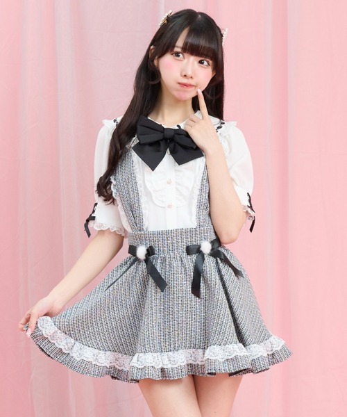t*読様 ラプンツェル スカート Secret Honey タグ付 Secret Honey（シークレットハニー） スカート ツイードうさみみ