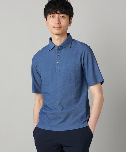 COMME CA MEN（コムサメン） ポロシャツ 半袖 「抗菌防臭加工」衿裏