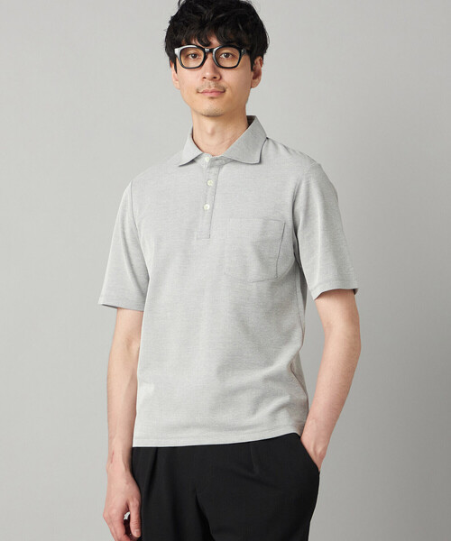 COMME des GARCONS HOMME 04SS ほつれ加工 ポロシャツ COMME CA MEN（コムサメン） ポロシャツ 「抗菌防臭加工」衿裏チェック