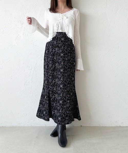 「apres jour」 ロングスカート X-LARGE ブラック レディース_画像3