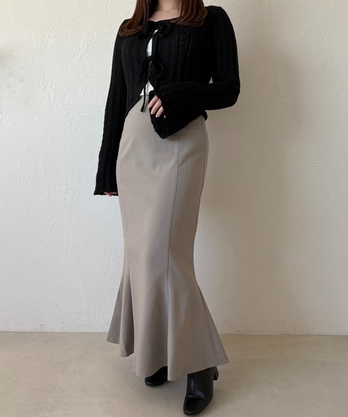 「apres jour」 ロングスカート X-LARGE ブラック レディース_画像4