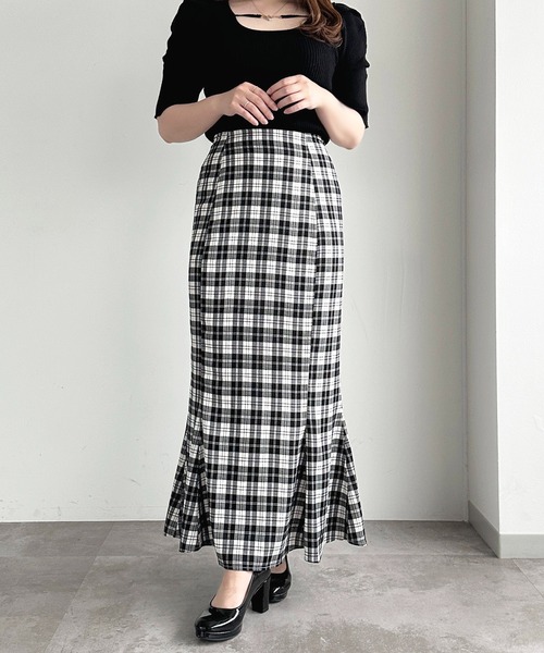 「apres jour」 ロングスカート X-LARGE ブラック レディース_画像5