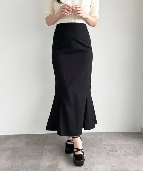 「apres jour」 ロングスカート X-LARGE ブラック レディース_画像6