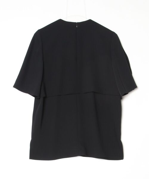 【HYKE】SATIN HALF-SLV TOP/新品未使用 HYKE（ハイク） SATIN HALF SLV TOP 2 ブラック レディース : ZOZOTOWN
