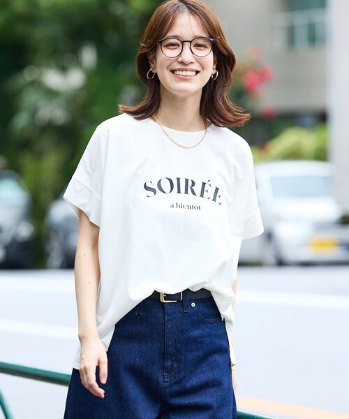 「abahouse mavie」 半袖Tシャツ フリー ホワイト系その他 レディース_画像3
