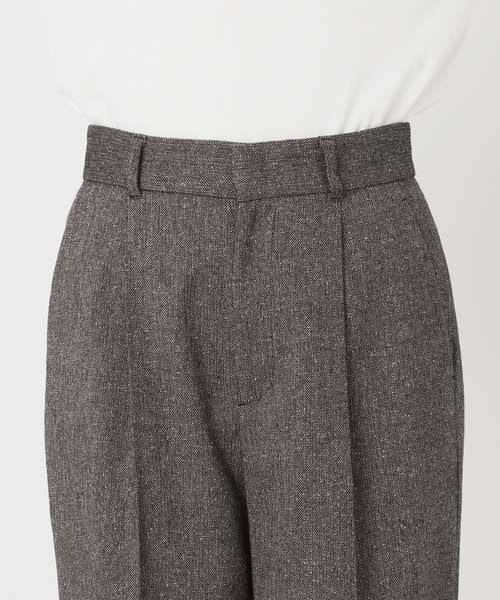 スラックス パンツ 「セットアップ可 / 」ネップツイードタックイージーパンツ レディース | Spick＆Span | 19