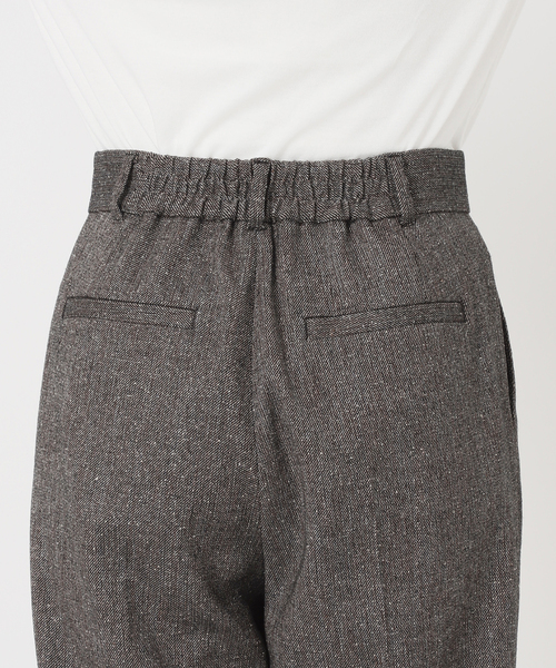 スラックス パンツ 「セットアップ可 / 」ネップツイードタックイージーパンツ レディース | Spick＆Span | 20