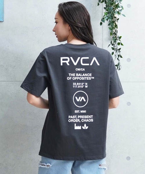 「RVCA」 半袖Tシャツ S ライトブルー レディース_画像8