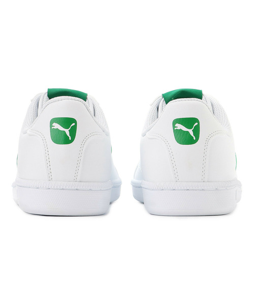 「PUMA」 ローカットスニーカー 24.5cm ホワイト×グリーン メンズ_画像3