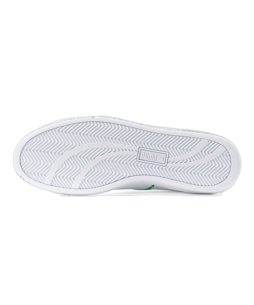 「PUMA」 ローカットスニーカー 24.5cm ホワイト×グリーン メンズ_画像4