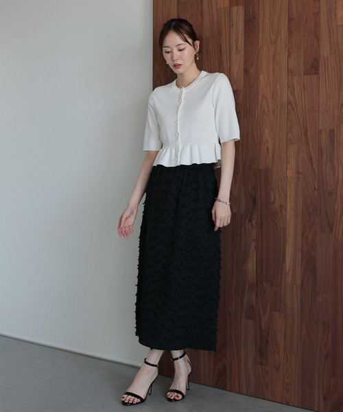 「J by blue」 ニットカーディガン MEDIUM ピンク レディース_画像3