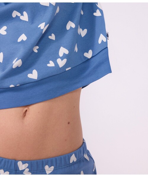 PETIT BATEAU（プチバトー） パジャマ ルームウェア ハートプリント