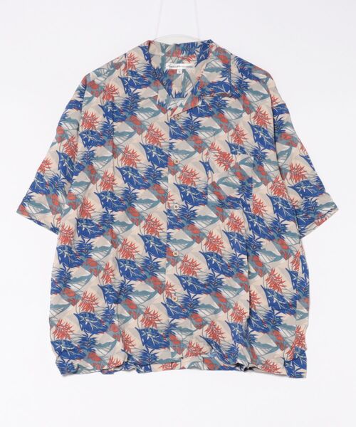 STYLEBLOCK シャツ レーヨンオープンカラービッグアロハシャツ