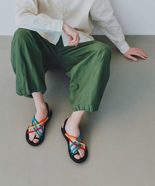 BOHONOMADボホノマド ケープポイントかわいいサンダル39 25～25.5 40％OFF／SALE】ボホノマド BOHONOMAD ビーガンロープサンダル