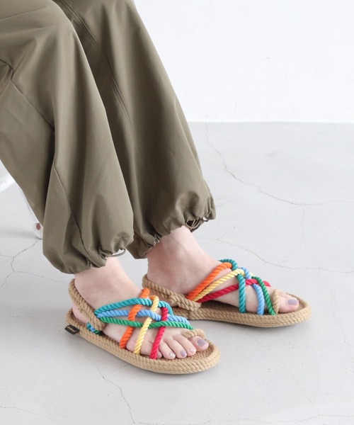 BOHONOMADボホノマド ケープポイントかわいいサンダル39 25～25.5 BOHONOMAD サンダル CAPEPOINT/ケープポイント マルチカラー
