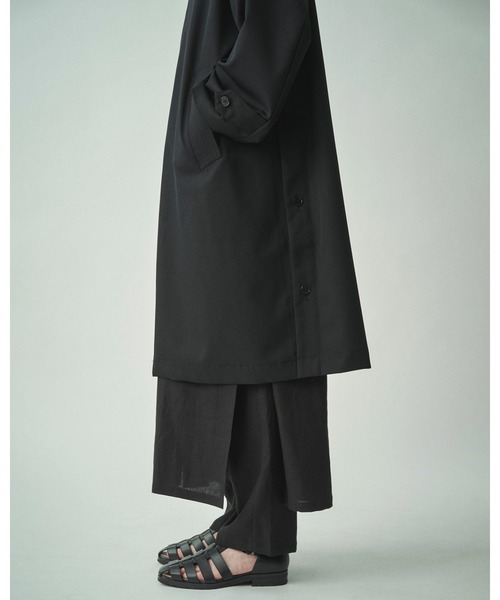 新品　カラー　kolor / Balmacaan Coat JUHA ステンカラーコート コート IRIDESCENT BALMACAAN COAT