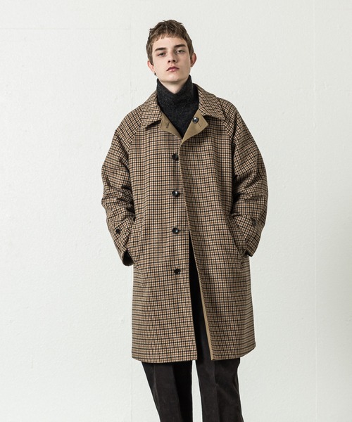 46 割引ベージュ 1 メンズ Mサイズ相当 2 メンズ Lサイズ相当 3 メンズ Xlサイズ相当 信頼 ステンカラーコート ガンクラブチェックリバーシブルコート コート アウター メンズファッション ファッションベージュ1 メンズ Mサイズ相当 2 メンズ Lサイズ