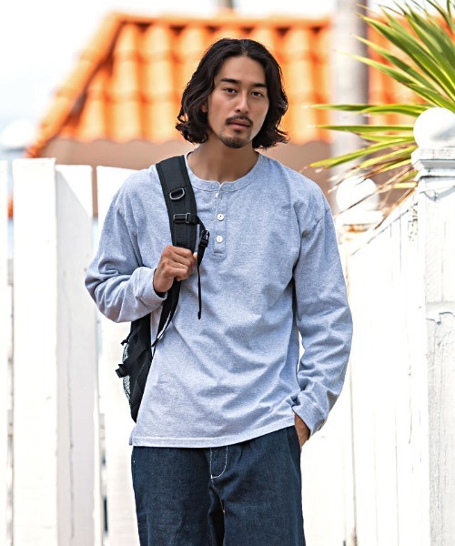 Goodwear（グッドウェア） ヘンリーネック tシャツ 「Goodwear/グッド