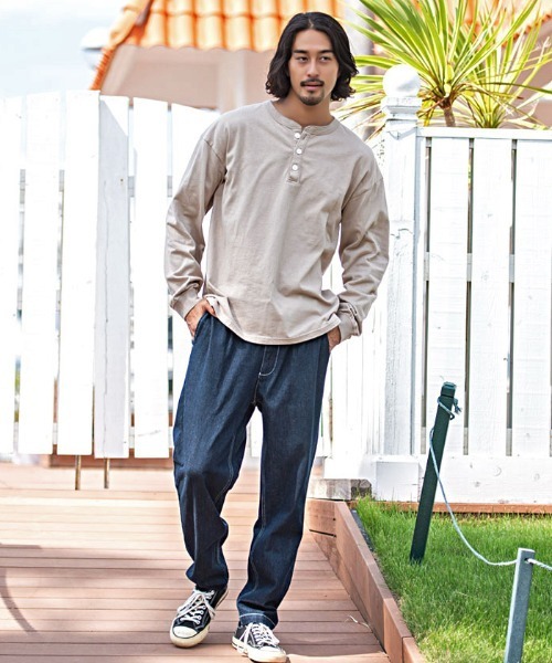 Goodwear（グッドウェア） ヘンリーネック tシャツ 「Goodwear/グッド