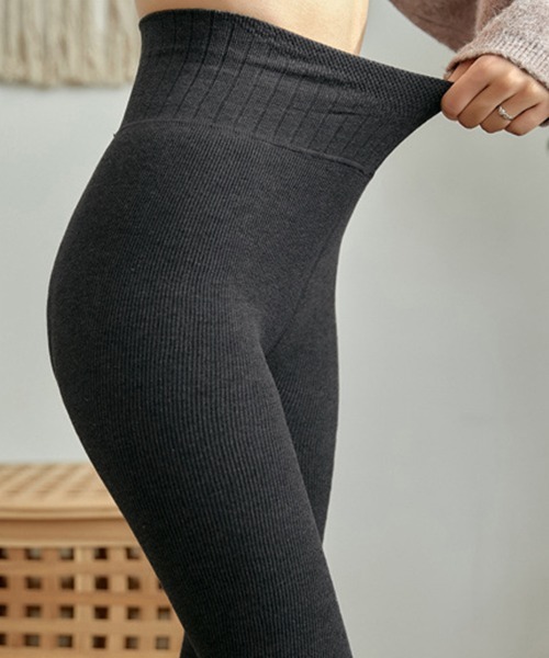 DAY CLOSET レギンス スパッツ レディース 裏起毛ハイウエストリブ